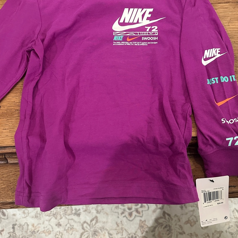 Nike Kids Magenta Long Sleeve Tee